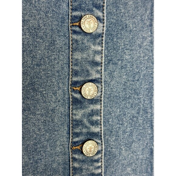 Frye Ladies Denim Mini Dress Size Large Light Wash Sleeveless XS NWT - Picture 7 of 12